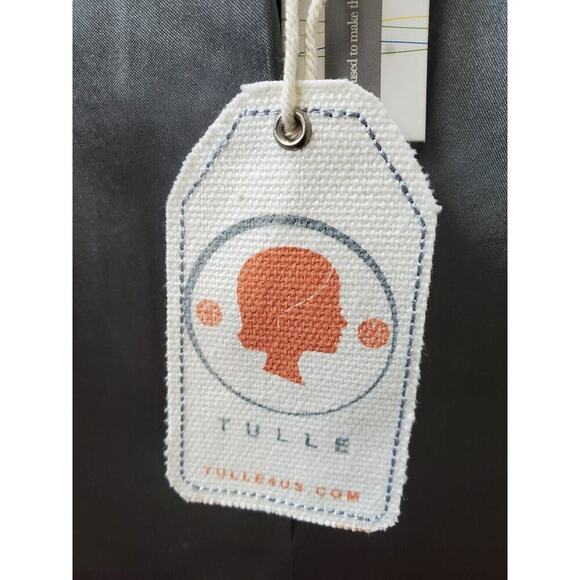 Tulle Womens Blue 100% Cotton Single Breasted Six Button Blazer Coat Size XS - Picture 10 of 16